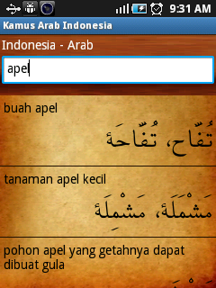 kamus arab indo - indonesia arab